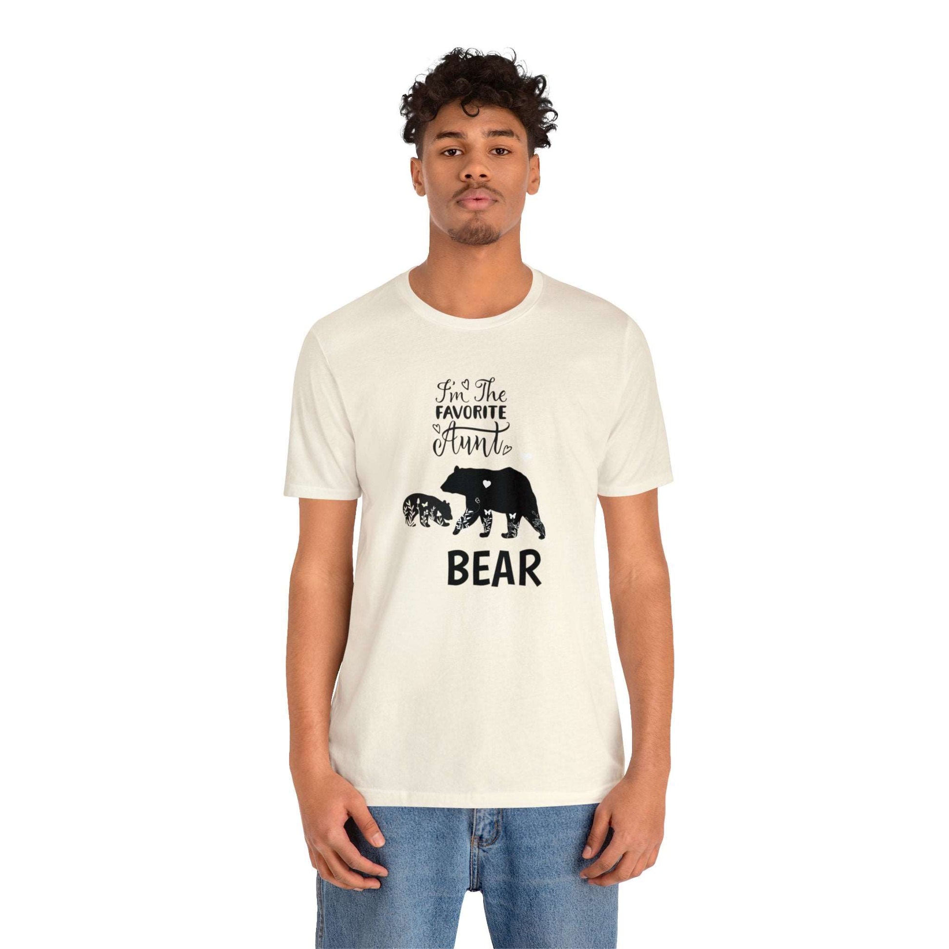 I'm the favorite Aunt Bear Unisex Jersey Short Sleeve Tee