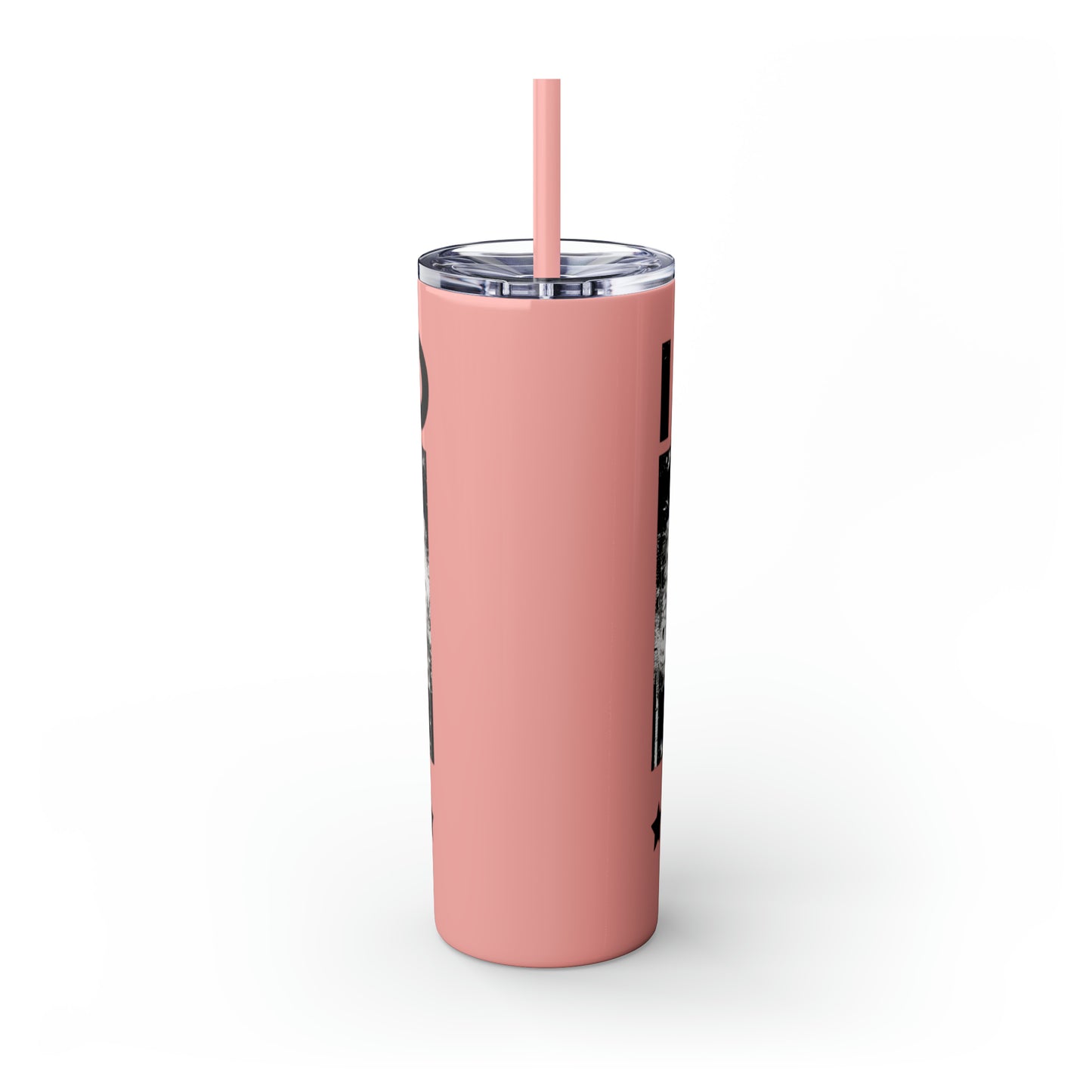 I Stand with Israel Skinny Tumbler with Straw, 20oz