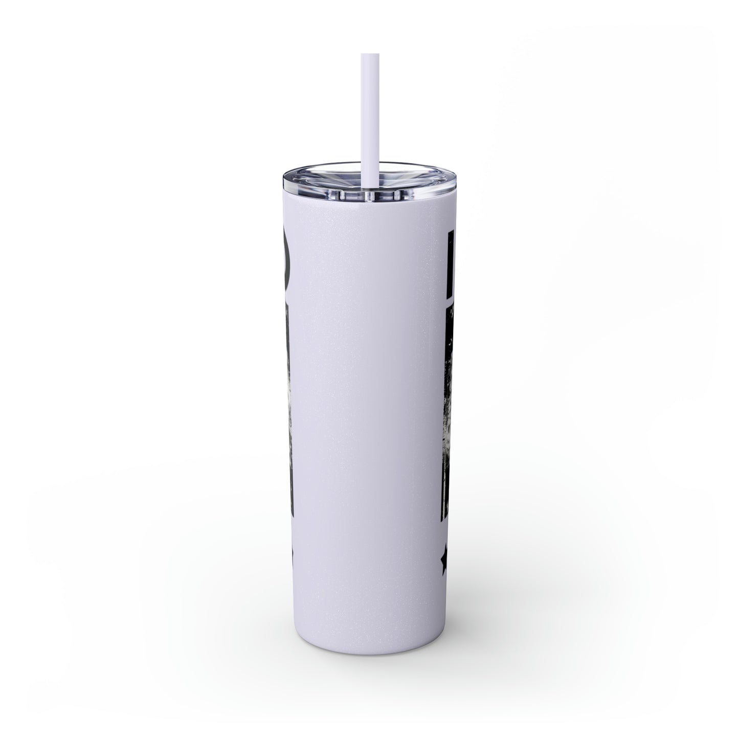 I Stand with Israel Skinny Tumbler with Straw, 20oz