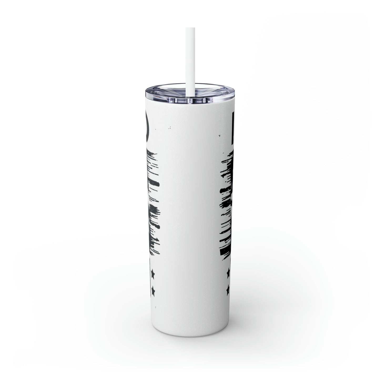 I Stand with Israel Skinny Tumbler with Straw, 20oz