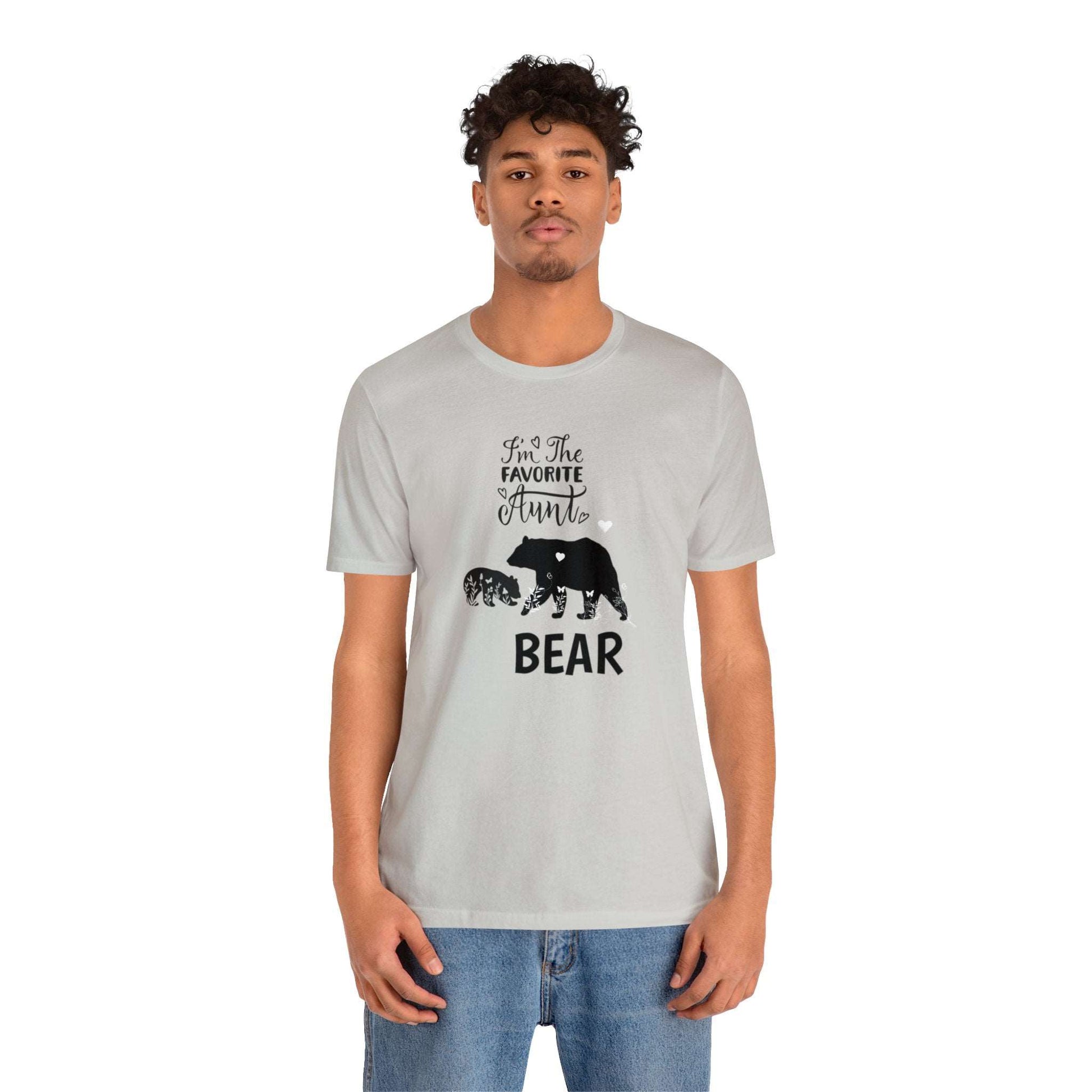 I'm the favorite Aunt Bear Unisex Jersey Short Sleeve Tee