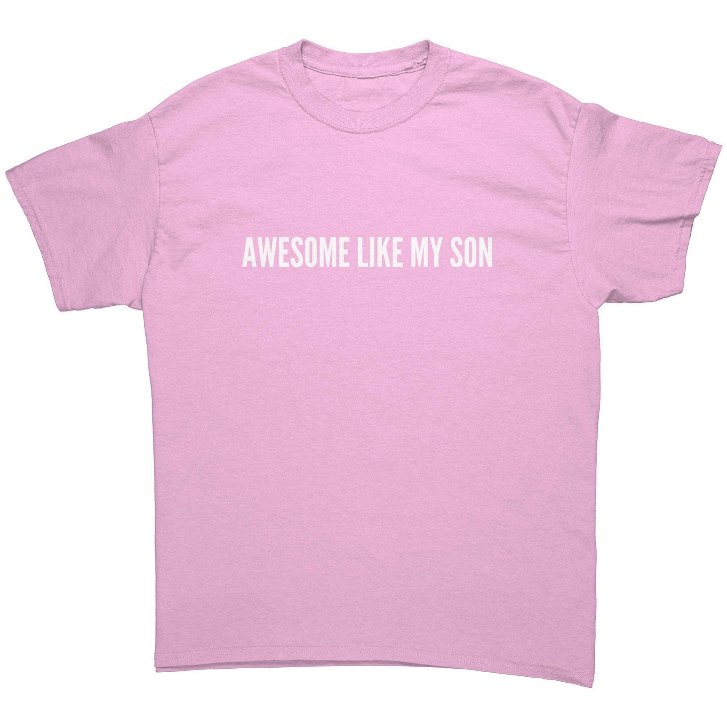 Awesome Like My Son Basic T-Shirt for Father's Day Gift, Minimalist Men T-shirt Gift, Graduation Gift for Men Cotton T-Shirt