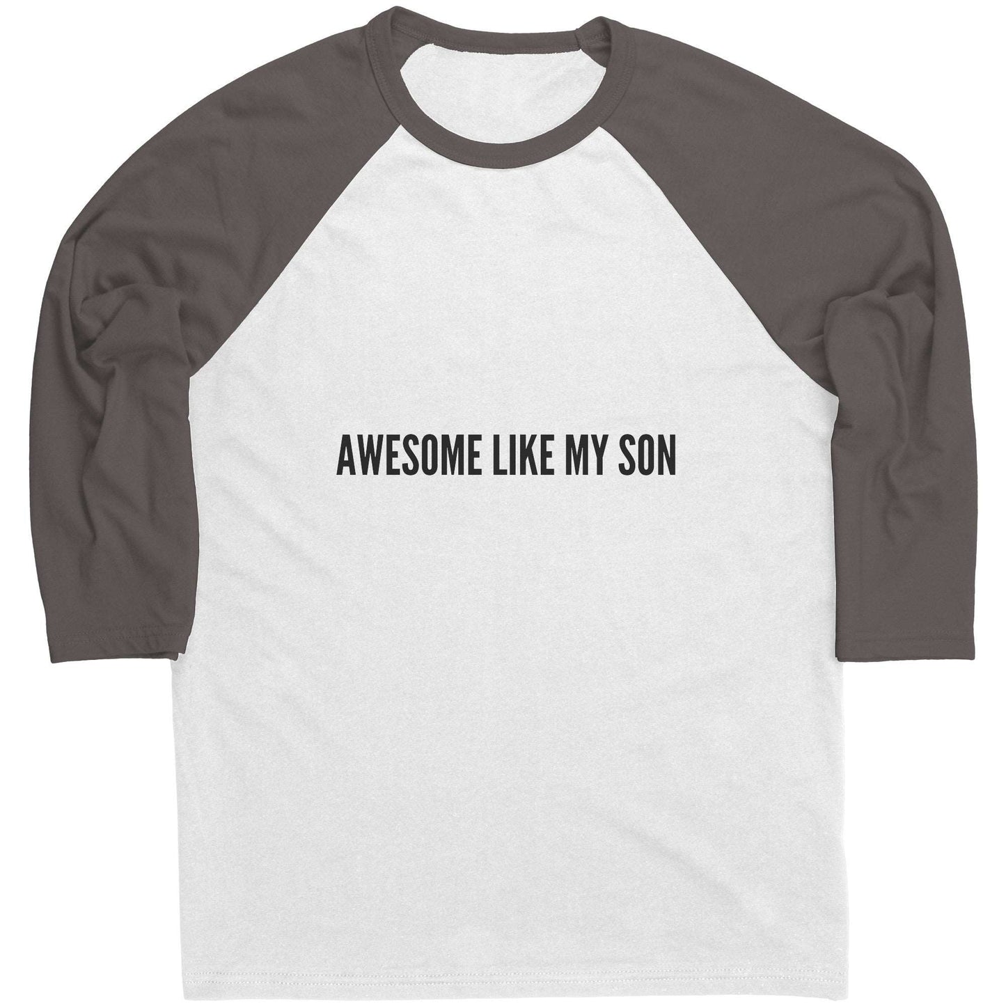 Awesome Like My Son Contrast Shirt for Father's Day Gift, Men Raglan T-shirt For Him