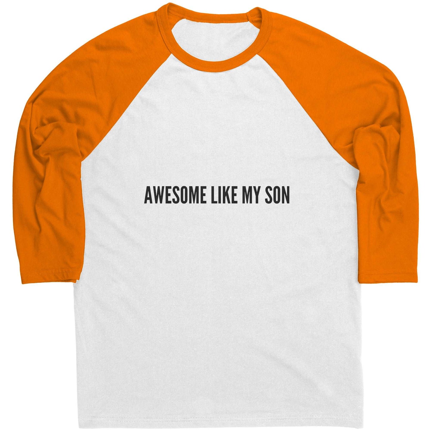 Awesome Like My Son Contrast Shirt for Father's Day Gift, Men Raglan T-shirt For Him