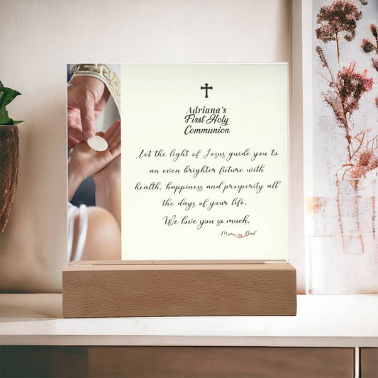 Religious Gift | Personalized Communion Gift | First Holy Communion Gift | 1St Communion | Baptism Gift | Personalized Plaque