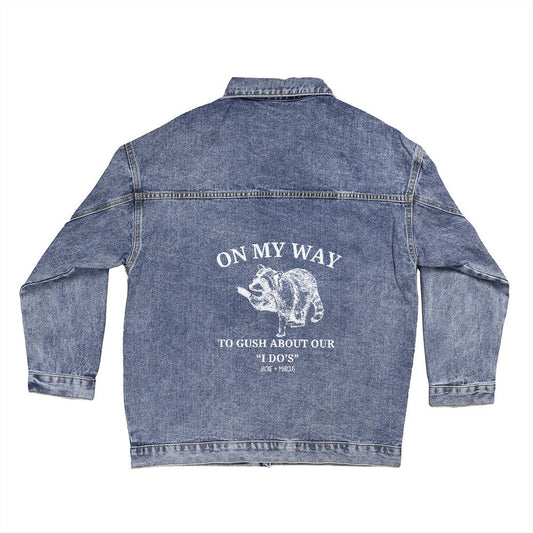 Personalized Two Become One Jeans Jacket