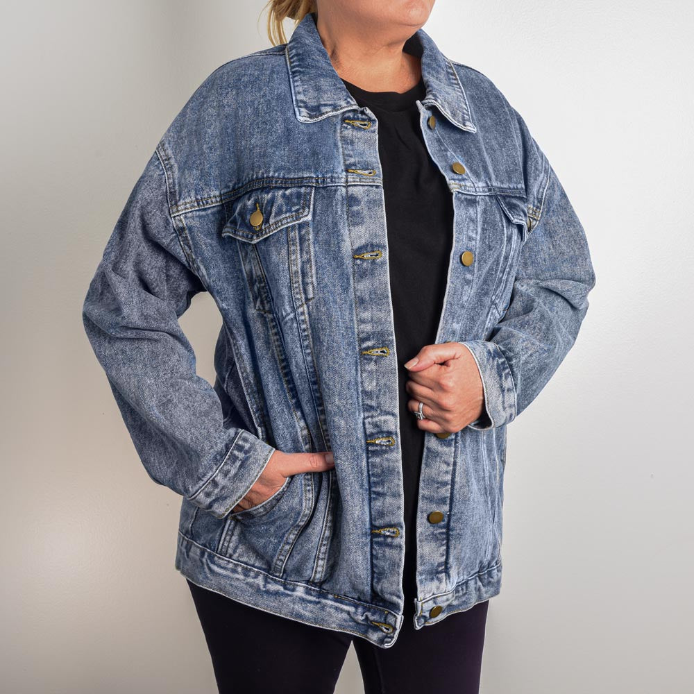 Personalized Blue Denim Jacket for Bride