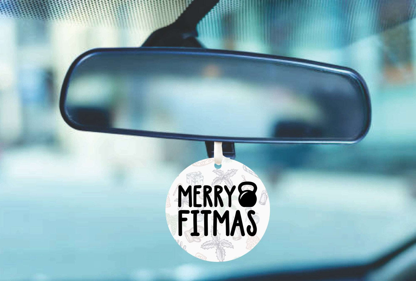 Merry Christmas Fitness Goal for a New You Car Ornament Gift!