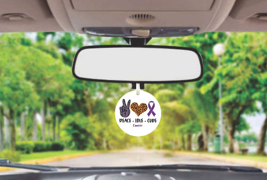 Pancreatic Cancer Awareness Car Charm Accessory Gift