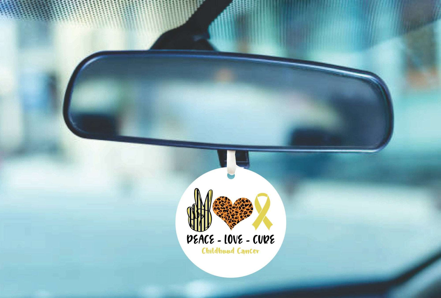 Childhood Cancer Awareness Car Ornament Gift