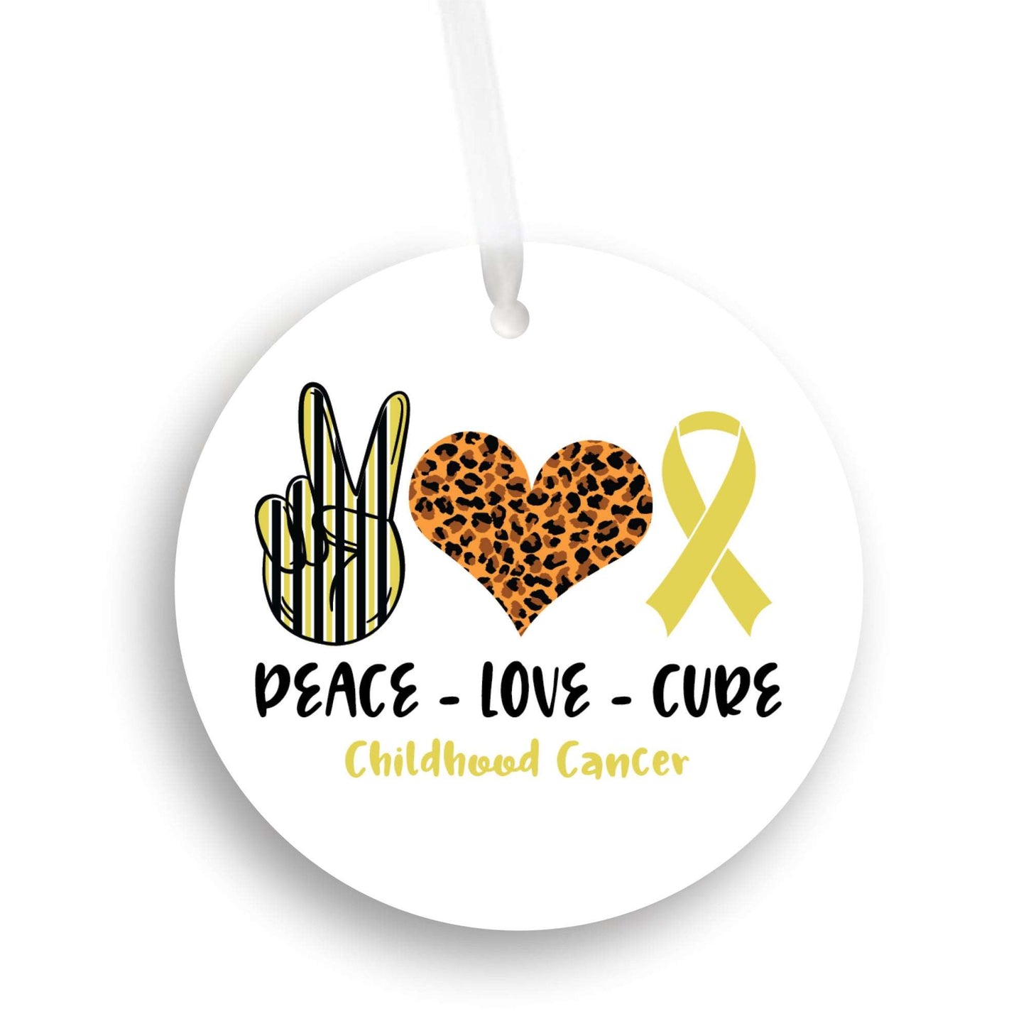 Childhood Cancer Awareness Car Ornament Gift