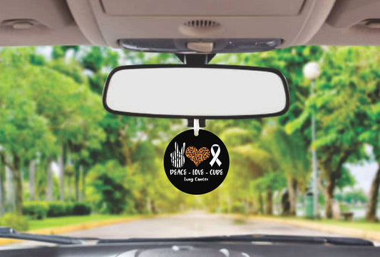 Lung Cancer Awareness Car Ornament Gift