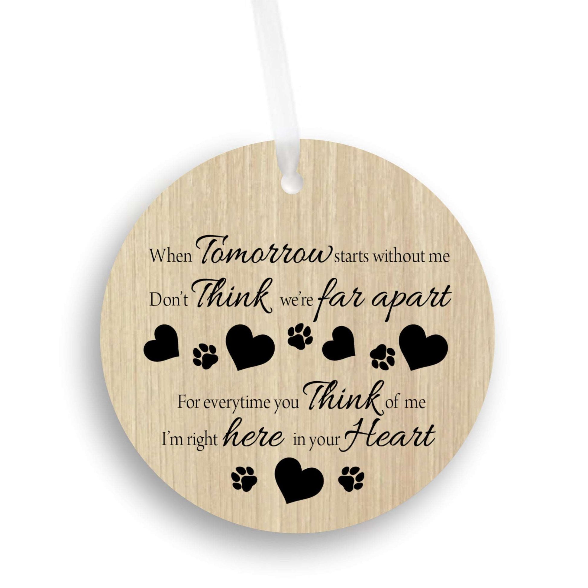 In Memory of a Cherished Pet Car Ornament Gift | In Memoriam of a Loved Fur Family Member Ornament