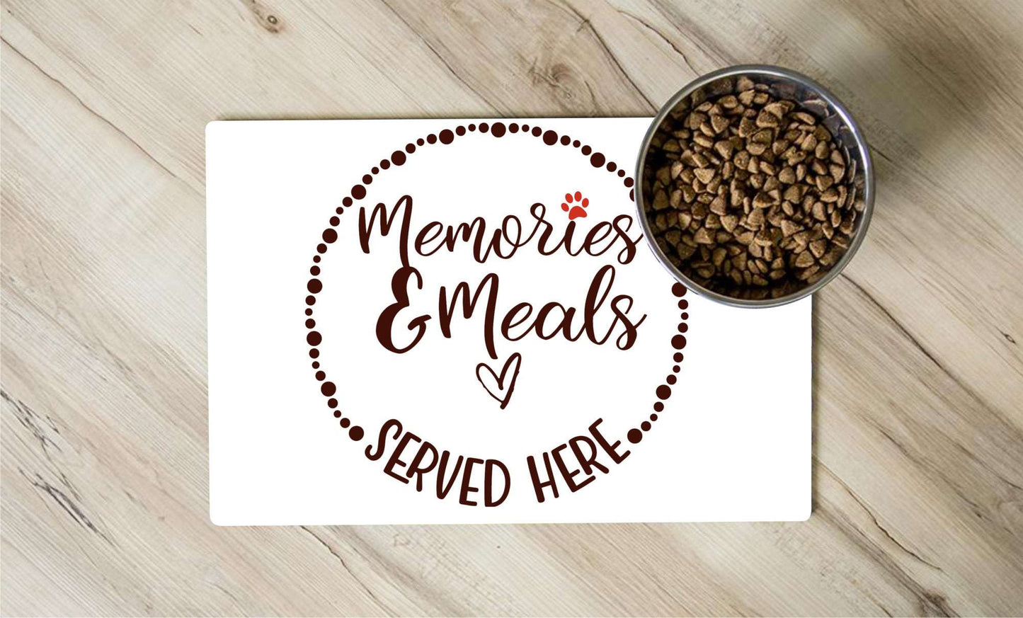 Create The Best Memories with Your Furry Best Friend Everyday with This Pet Placemat