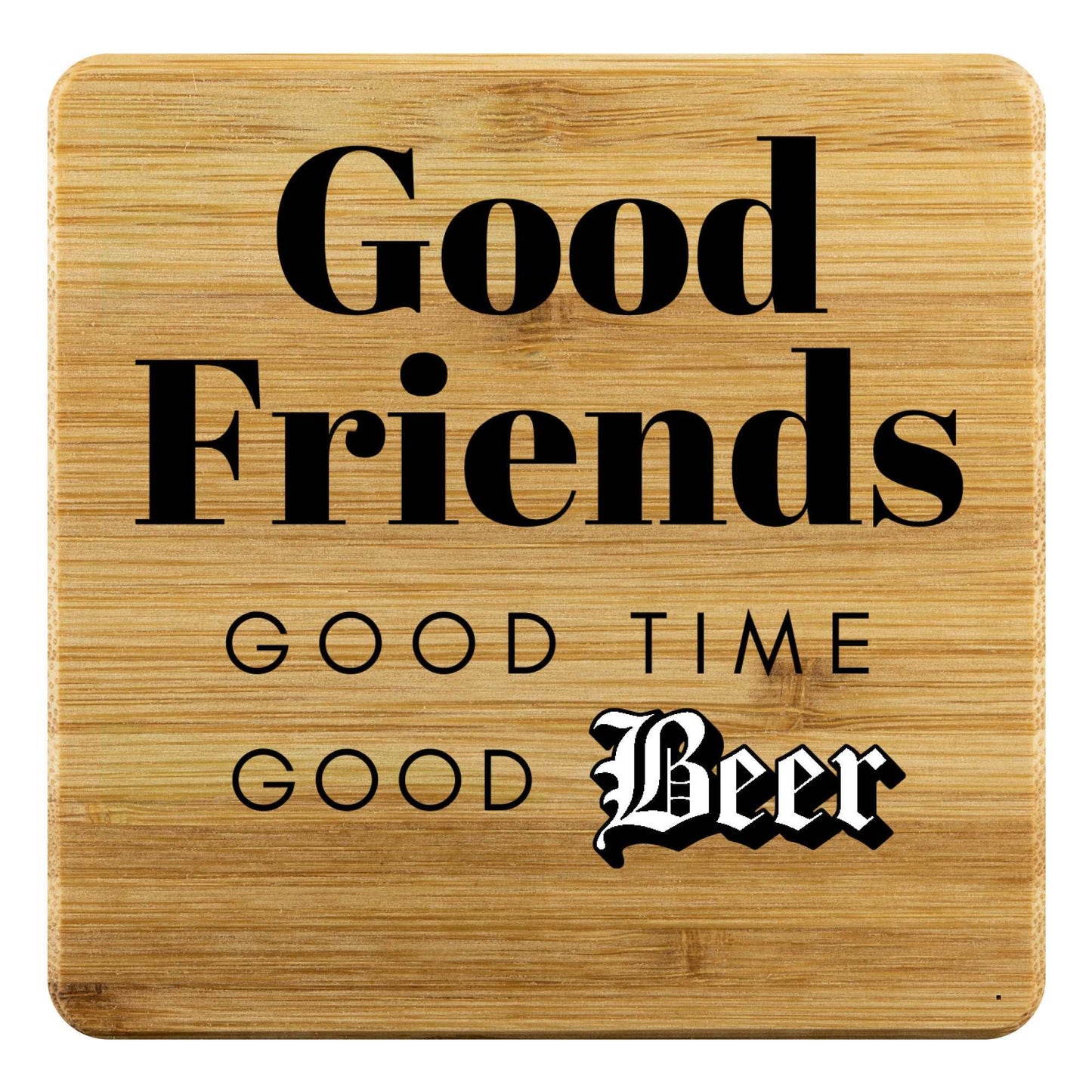 Good Beer Bamboo Coasters