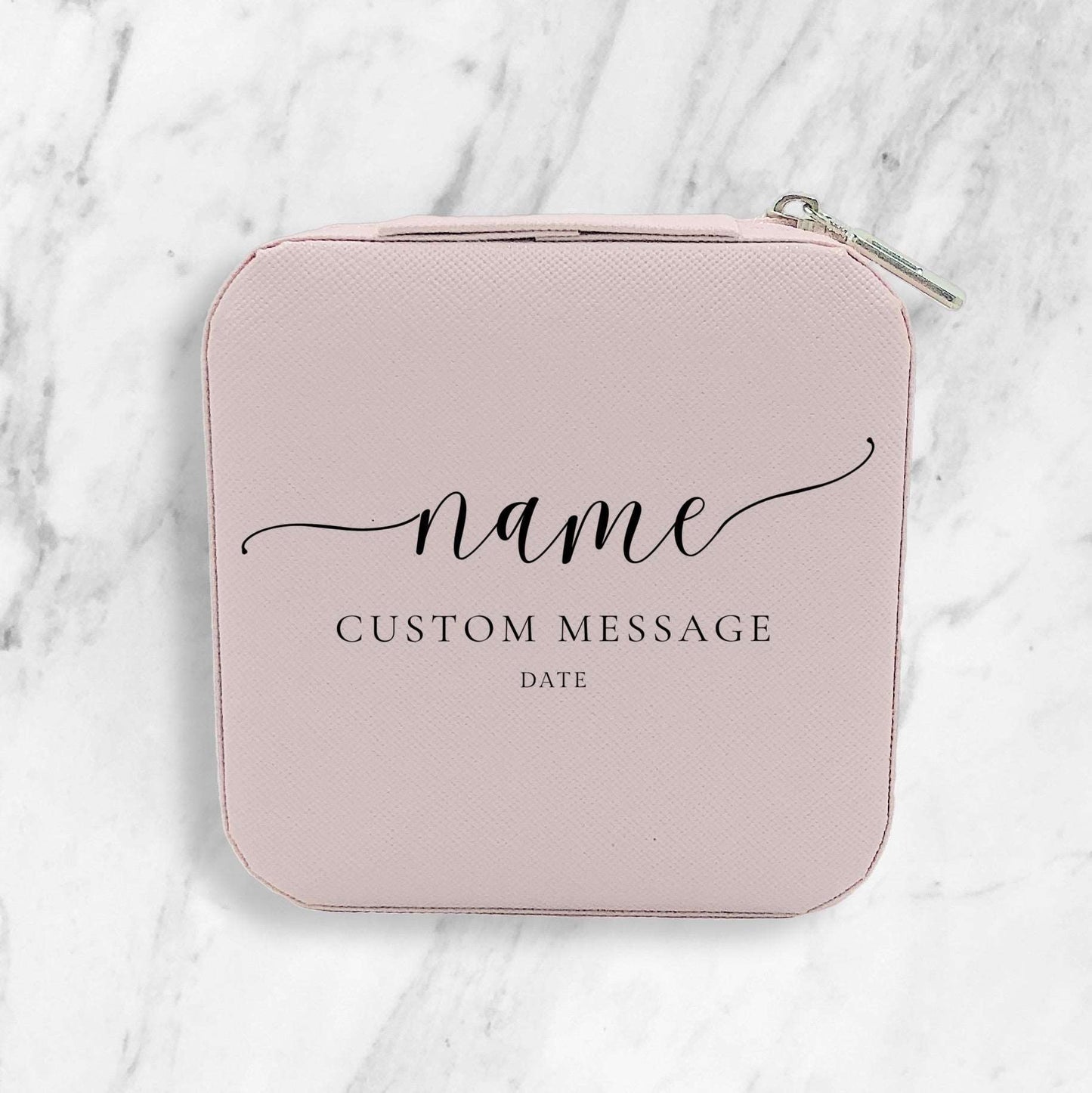 Custom Gift | Pink Jewelry Box | Custom Birthday Gift | Custom Wedding Gift | Pink Minimalist Gift | Custom Graduation Gift