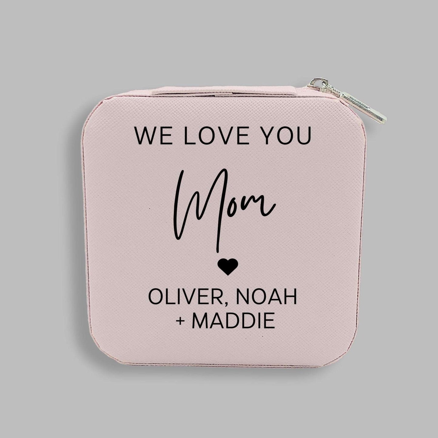 Custom Gift | Personalized Pink Jewelry Box | Custom Birthday Gift | Custom Wedding Gift | Pink Minimalist Girl Gift | Personalized Graduation Gift