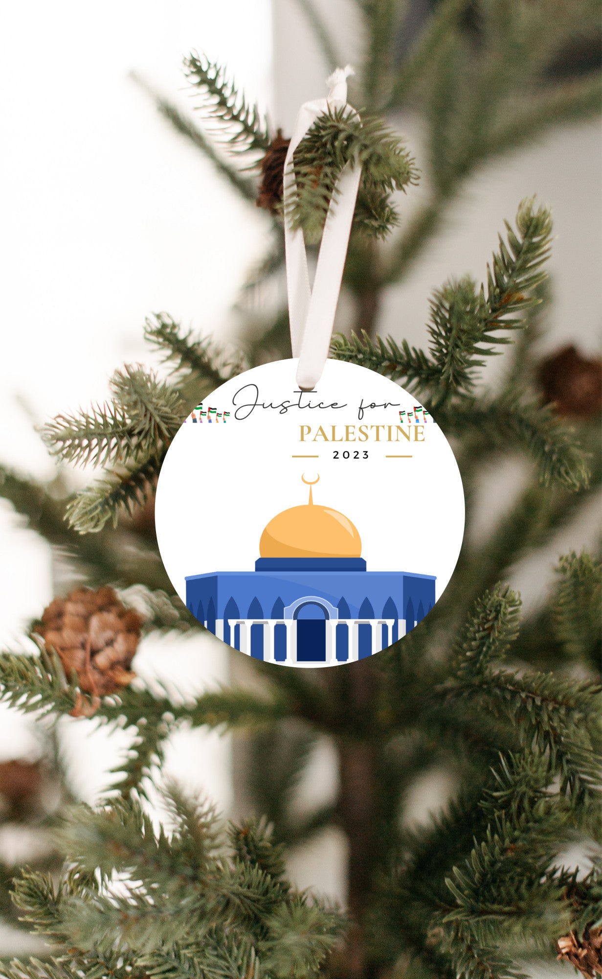 Justice for Palestine - Gift Ornament