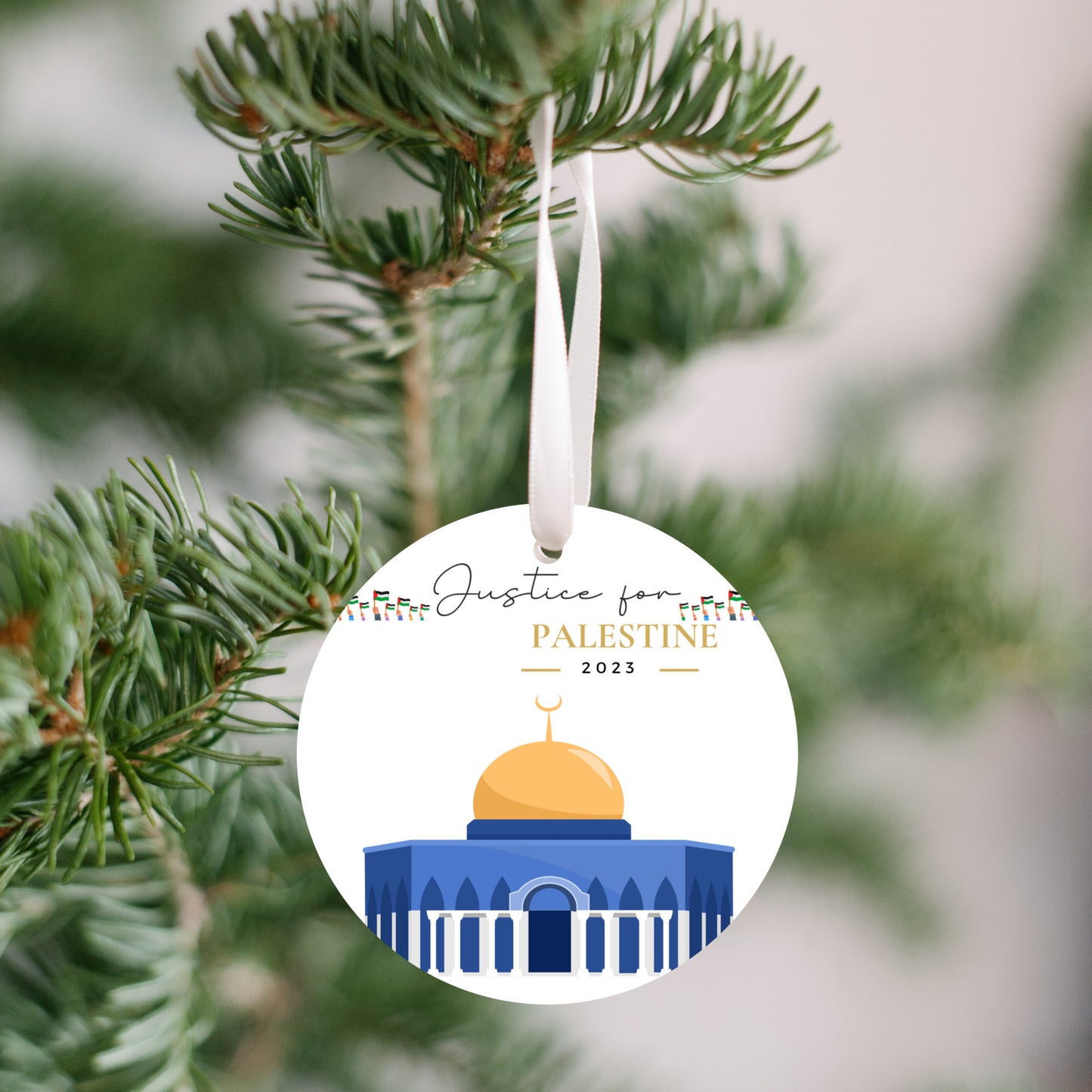 Justice for Palestine - Gift Ornament