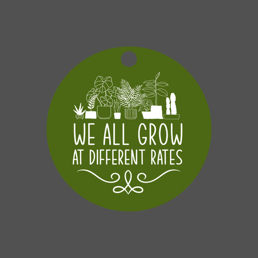 Nurturing Growth, We All Grow at Different Rates, Teacher Inspirational Ornament