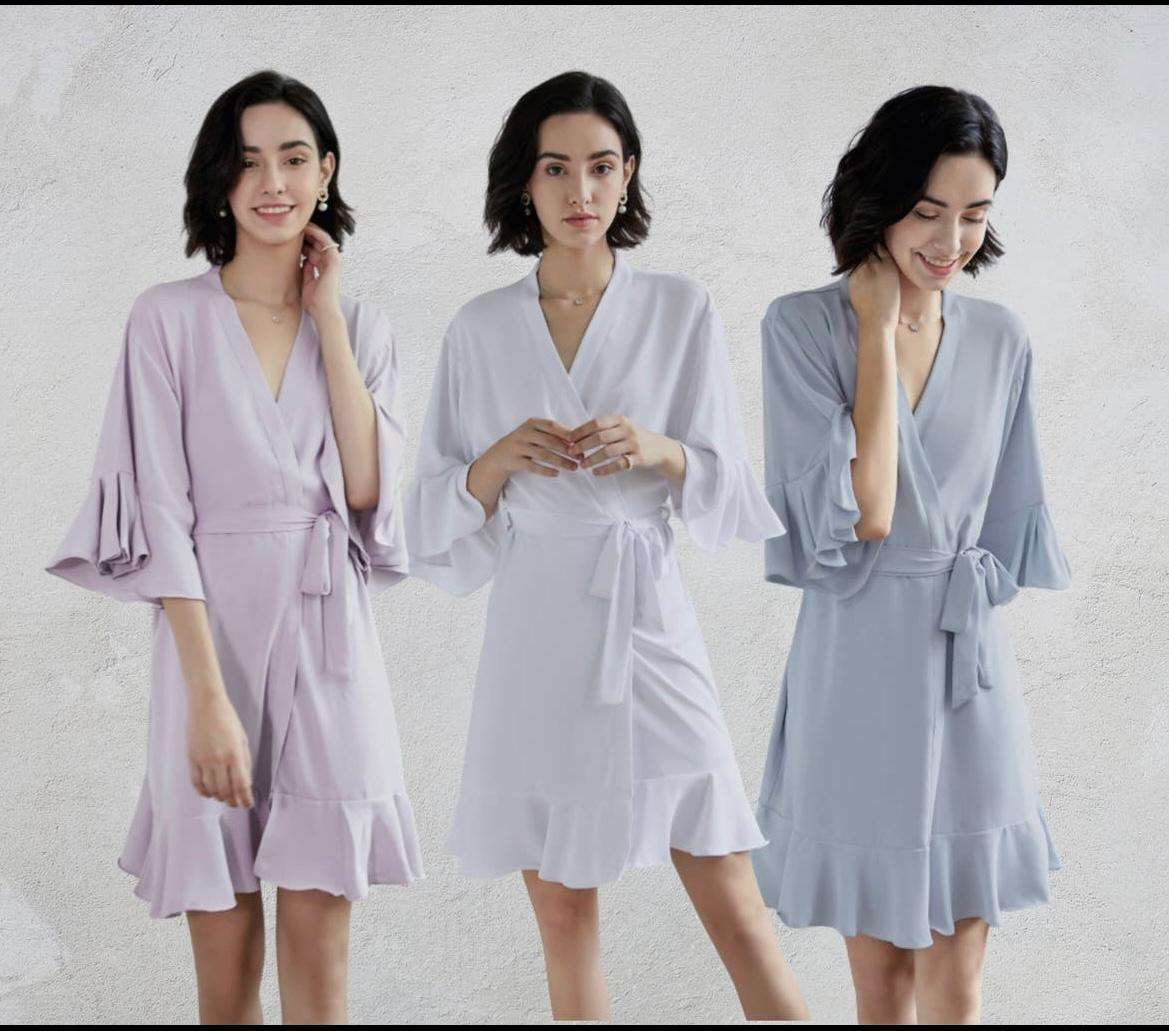 Bridesmaid Robes, Ruffle Robe, Bridesmaid Gift