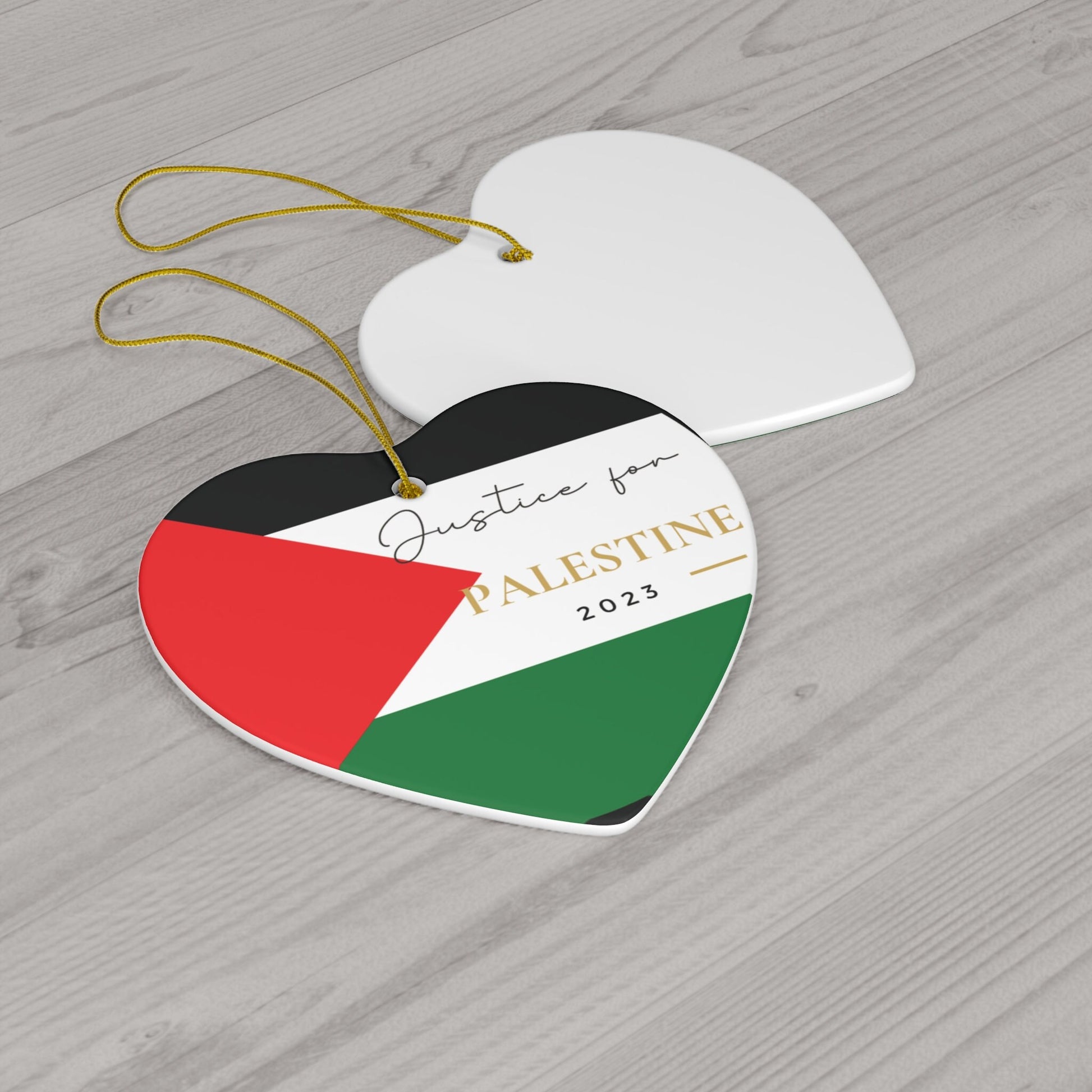 Justice for Palestine | Gift Ceramic Ornament | 2 Shapes