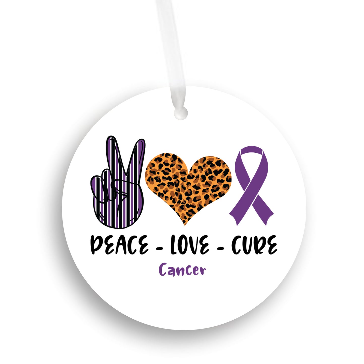 Pancreatic Cancer Awareness Car Charm Accessory Gift