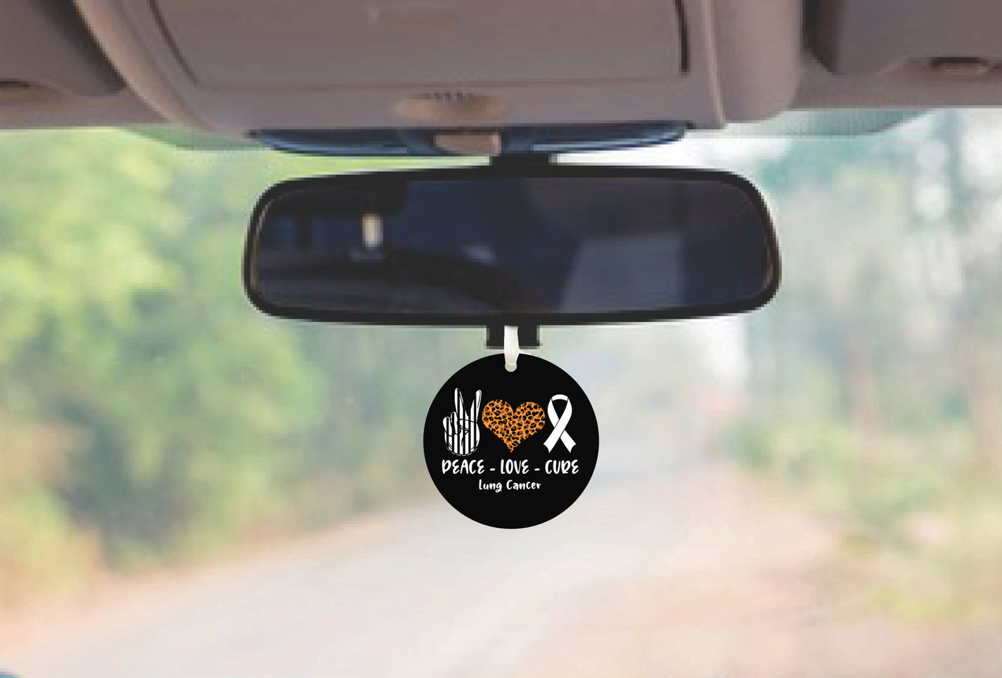 Lung Cancer Awareness Car Ornament Gift