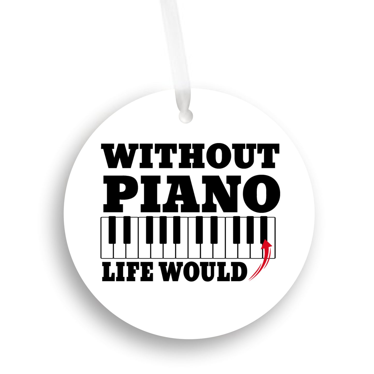 Without Music Life Would be Bland Car Charm Accessory Gift