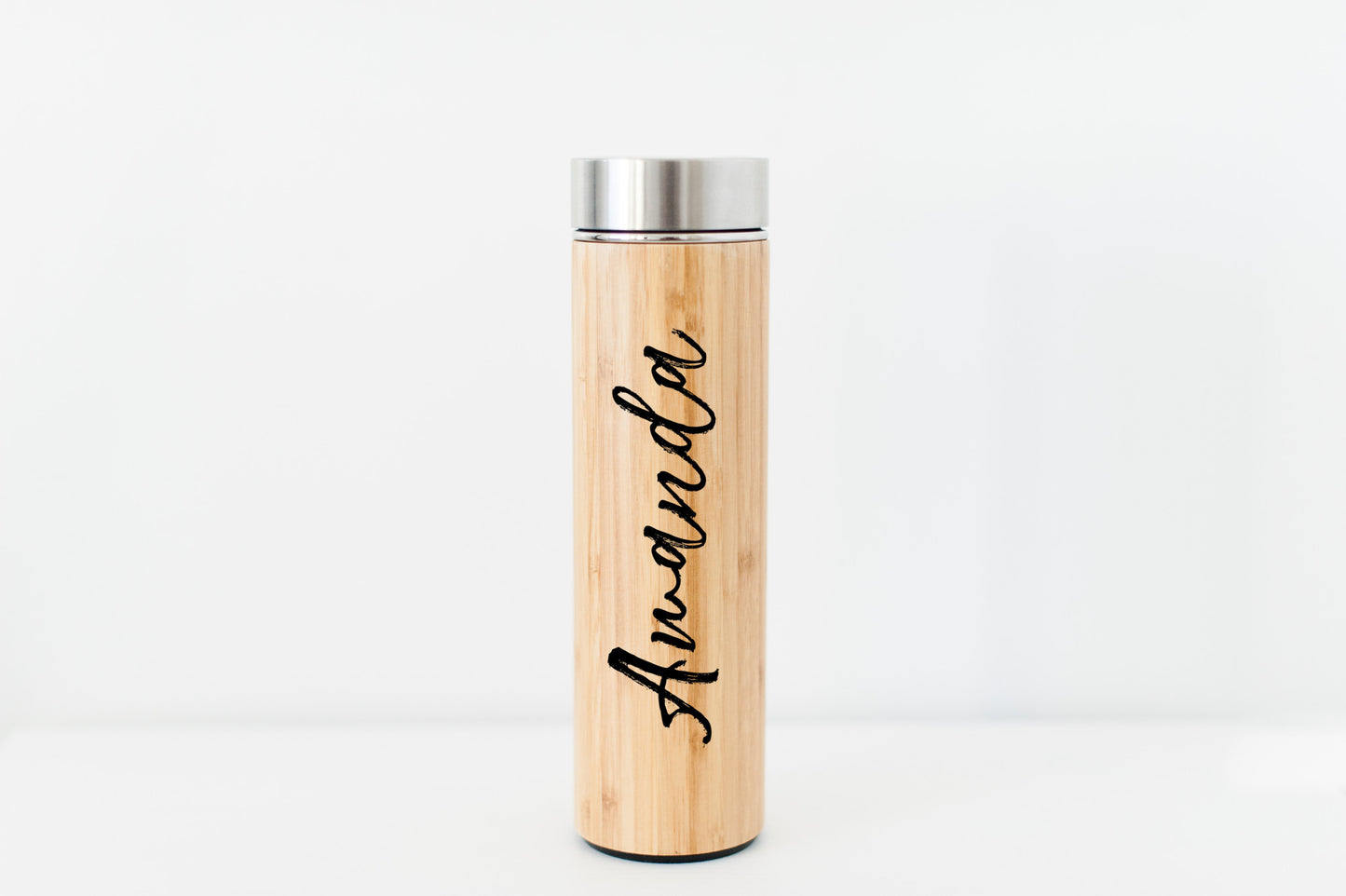 Name Eco-Friendly Bamboo Water Bottle | Hot Beverage Tumbler