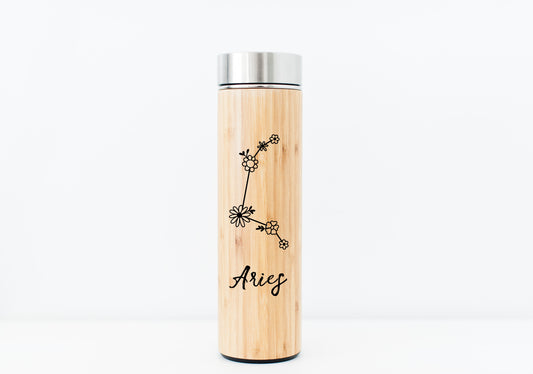 Aries Bamboo Water Bottle | Hot Beverage Tumbler