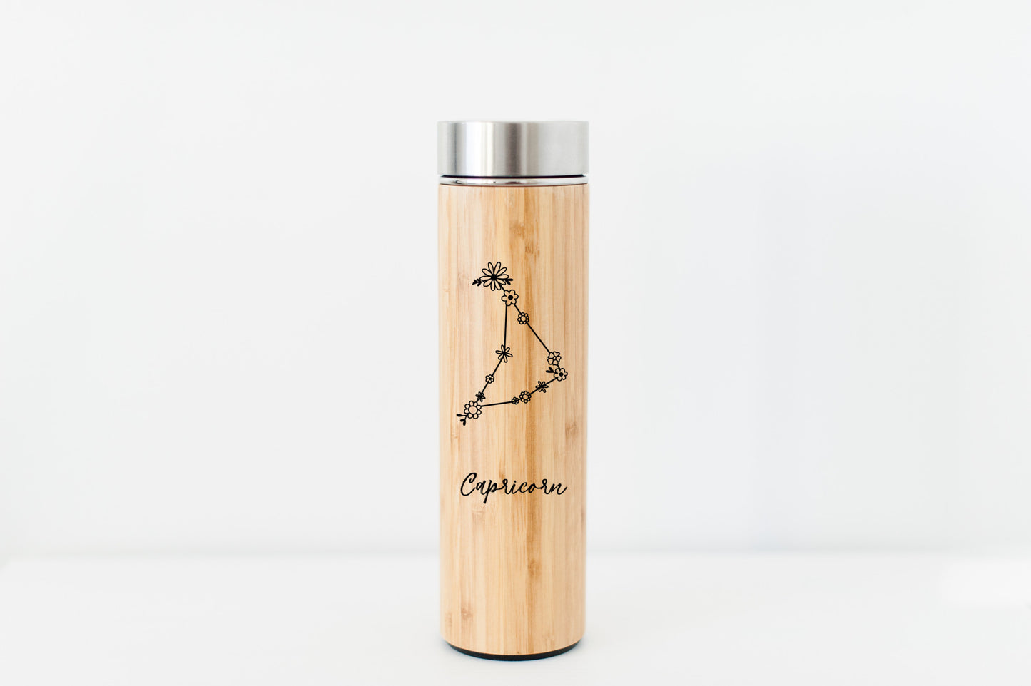 Capricorn Bamboo Water Bottle