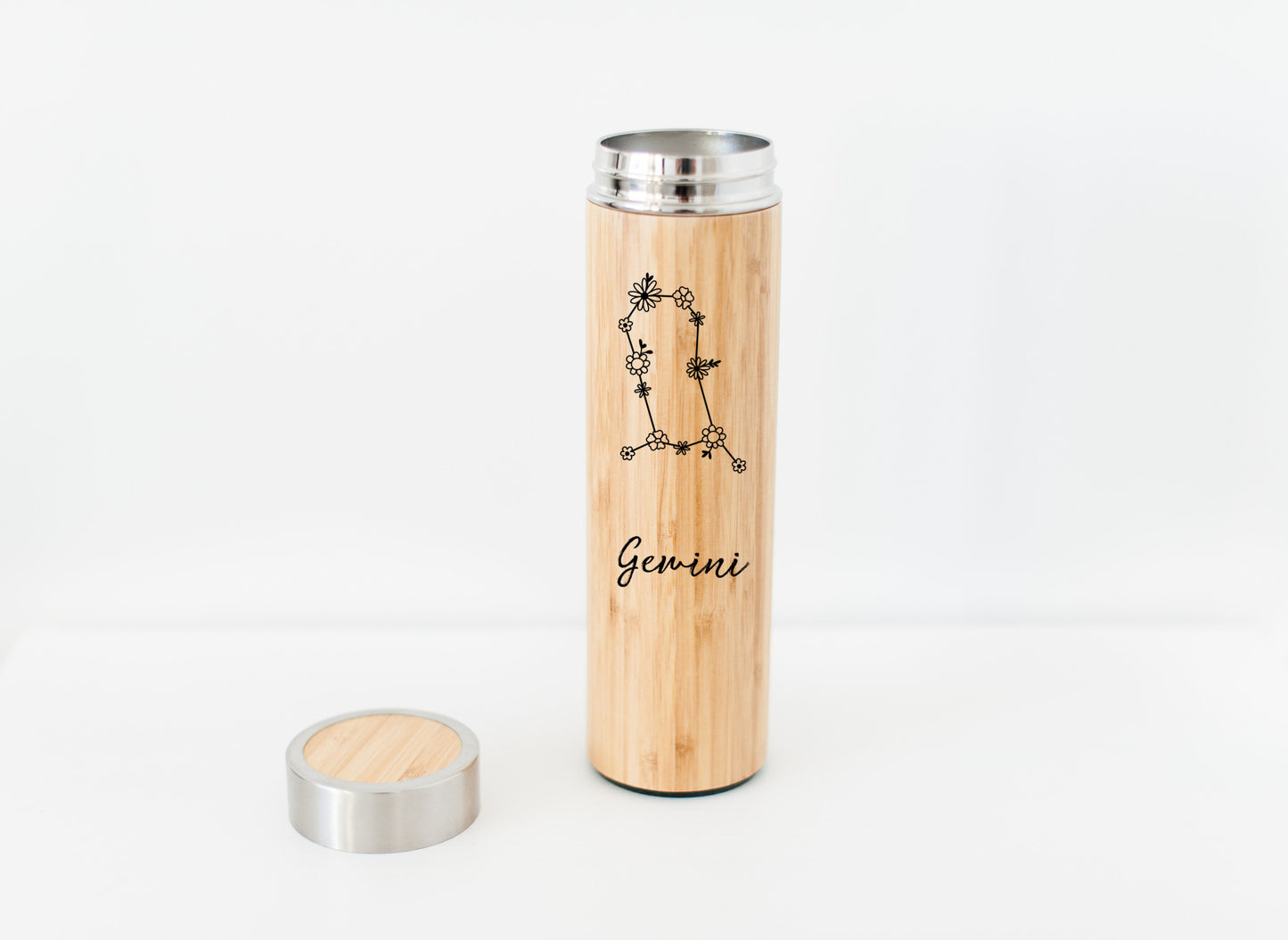 Gemini Zodiac Sign Water Bottle