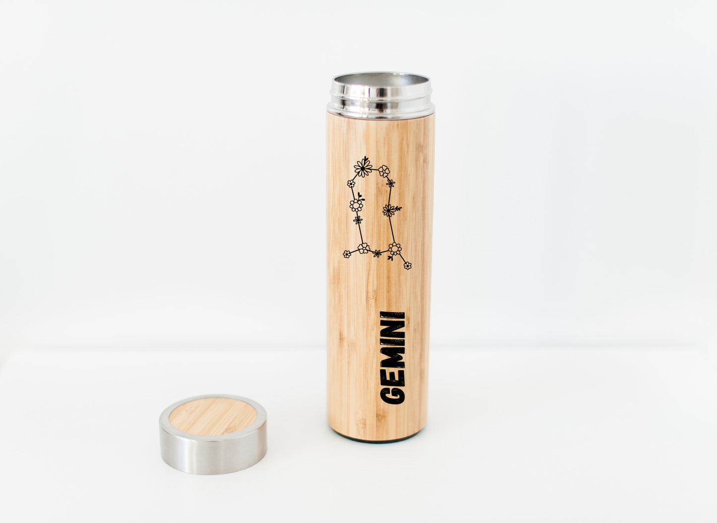 Gemini Zodiac Sign Hot Beverage Tumbler