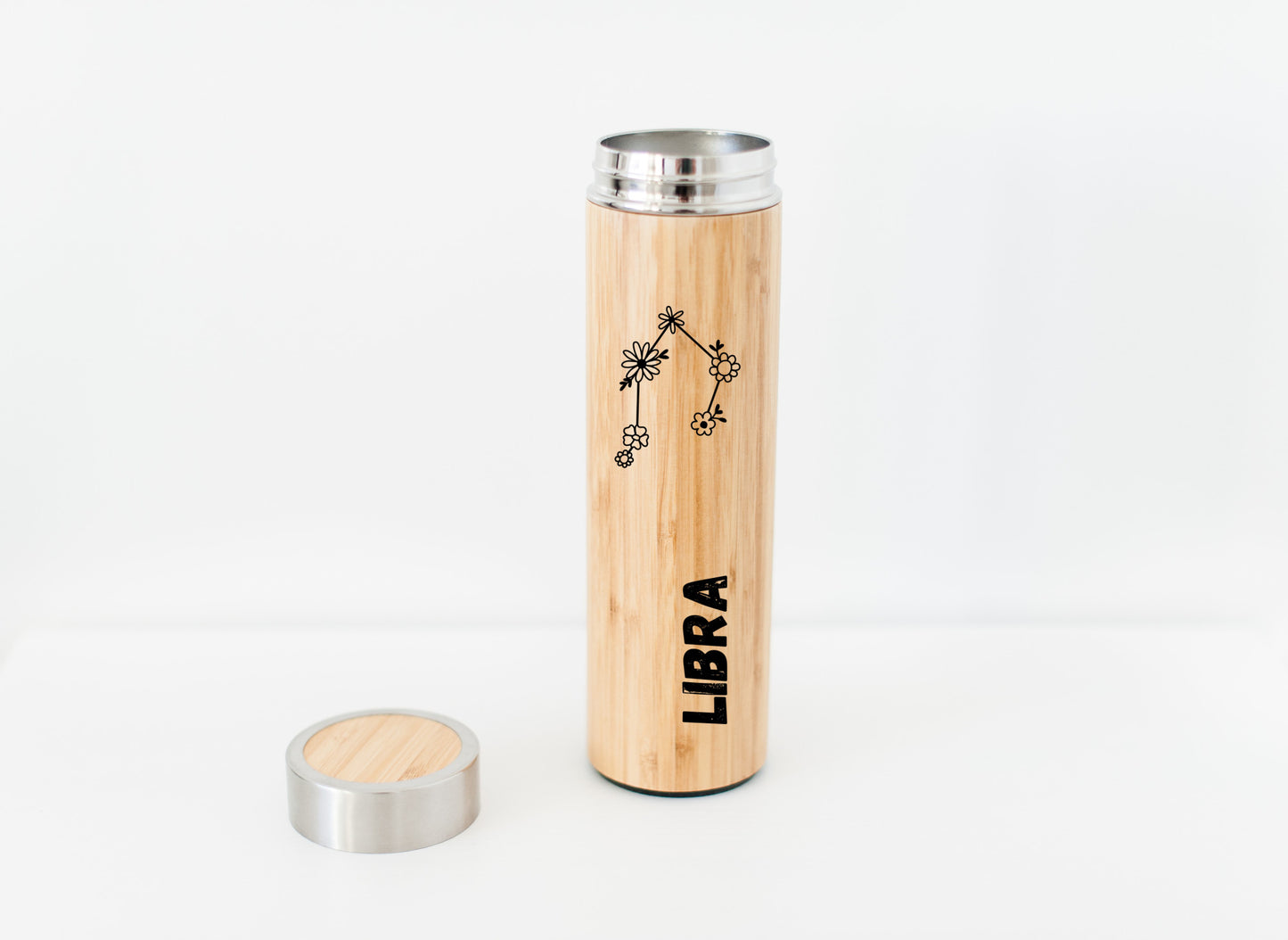 Libra Zodiac Sign Hot Beverage Tumbler