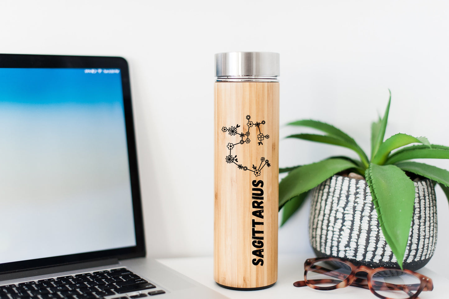 Sagittarius Zodiac Sign Hot Beverage Tumbler