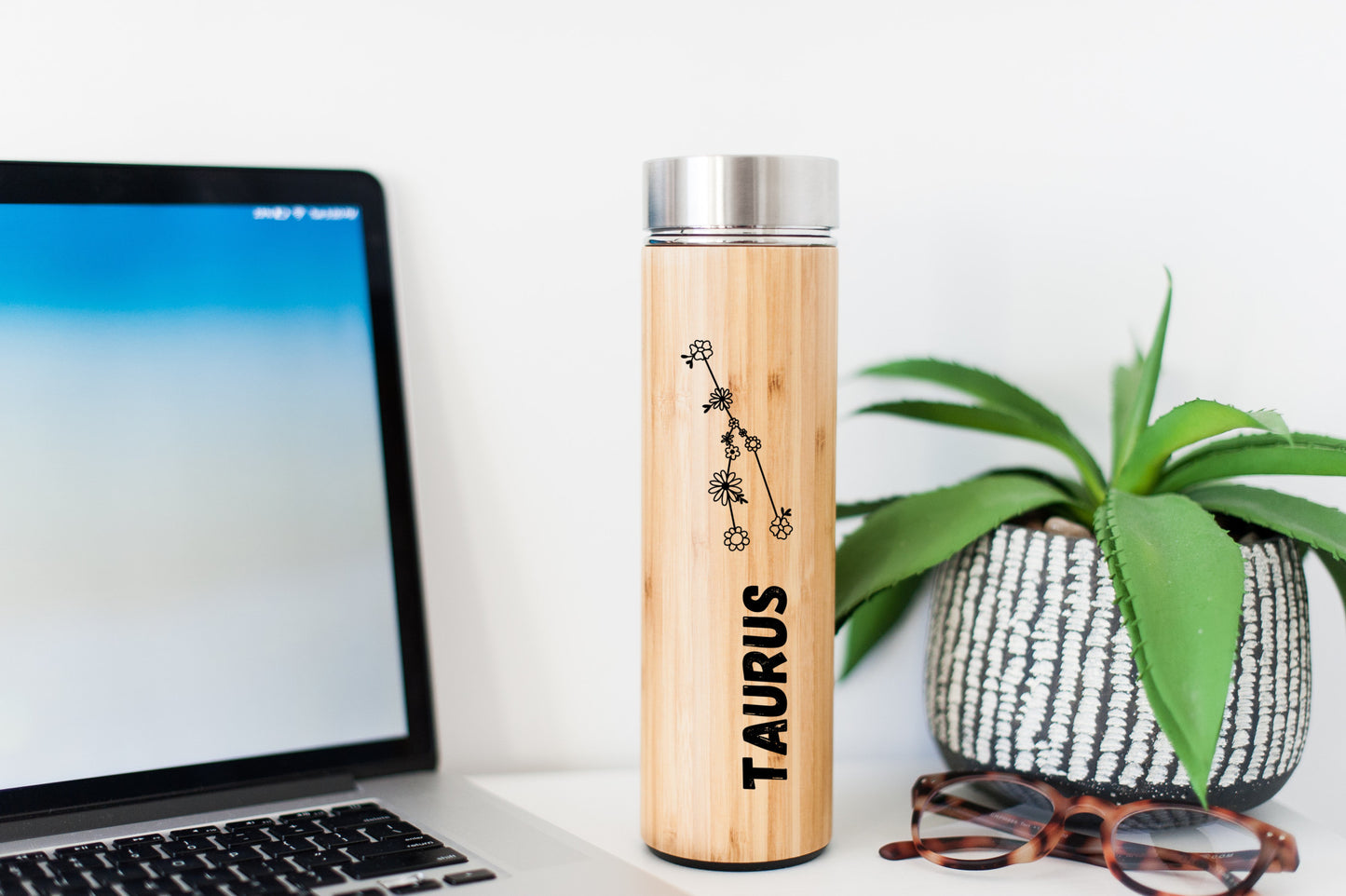 Taurus Zodiac Sign Hot Beverage Tumbler