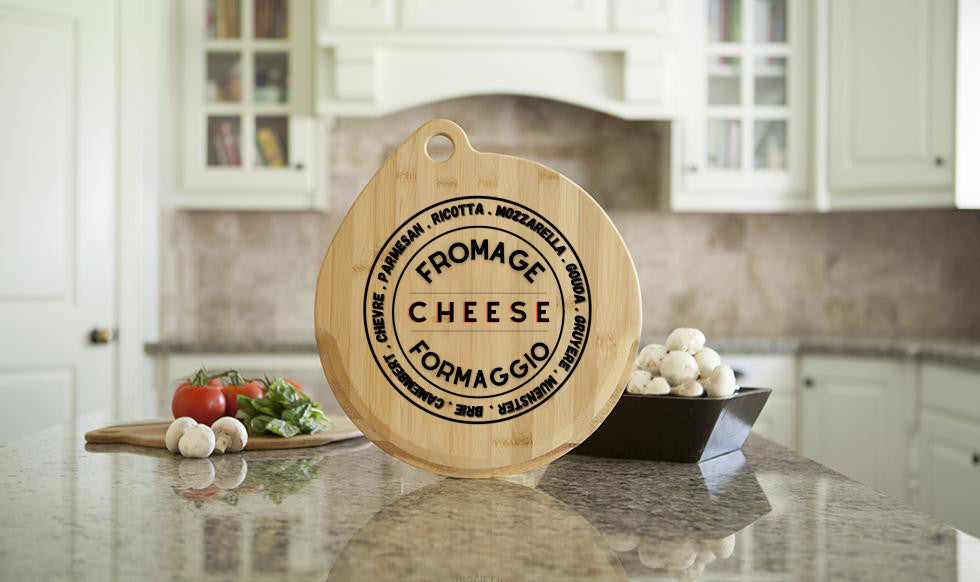 Engraved Wooden Cheese Board